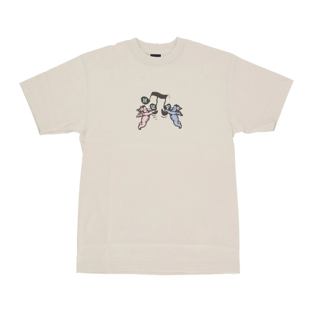 HUF Stone Mannen Choke Tee Shirt Beige Heren