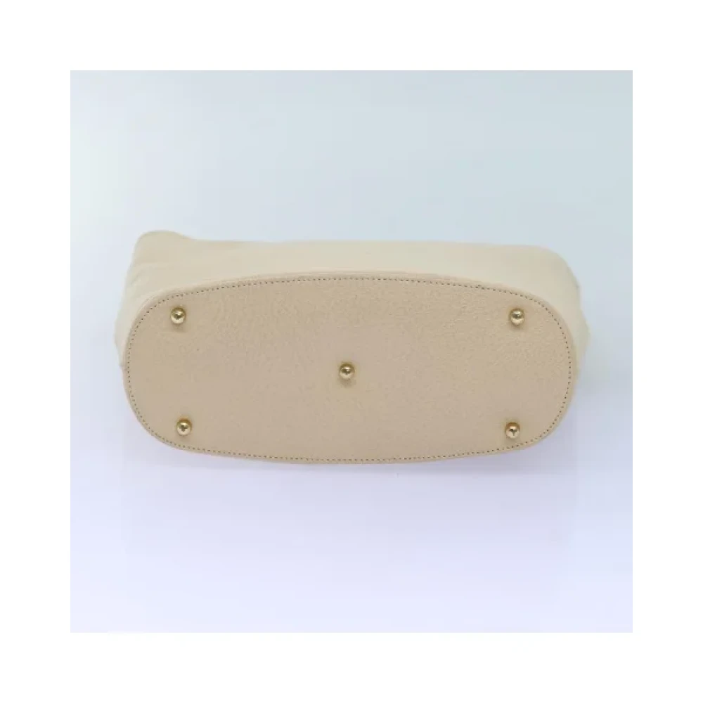 Gucci Vintage Pre-owned Leather handbags Beige Dames