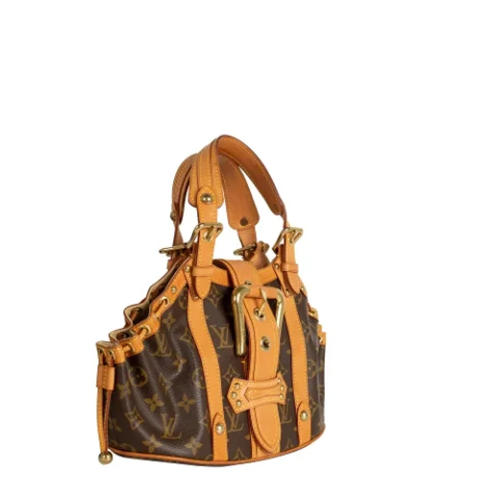 Louis Vuitton Vintage Pre-owned Suede handbags Brown Dames
