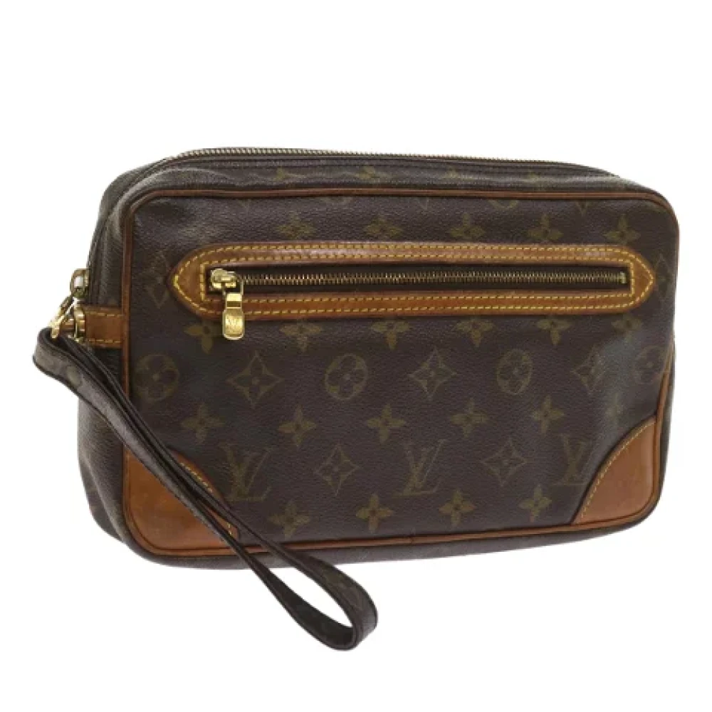 Louis Vuitton Vintage Pre-owned Canvas clutches Brown Dames