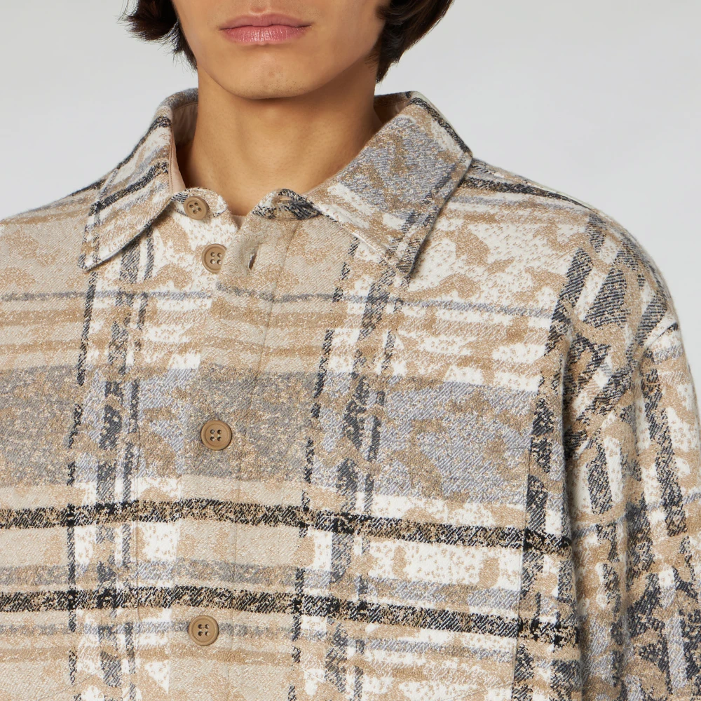 1989 Studio Casual overhemd Beige Heren