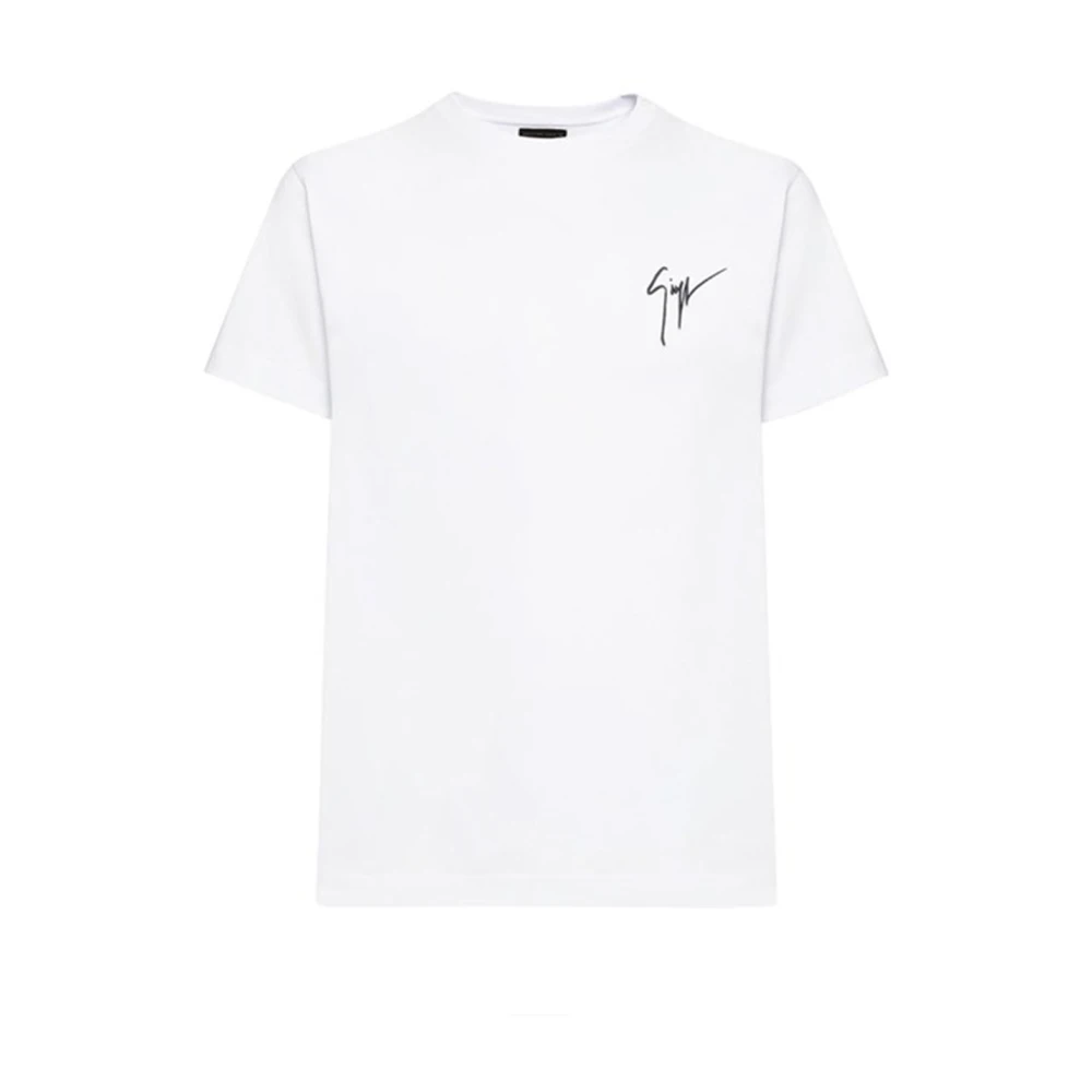 Giuseppe Zanotti Stiliga T-shirts för Män och Kvinnor White, Herr