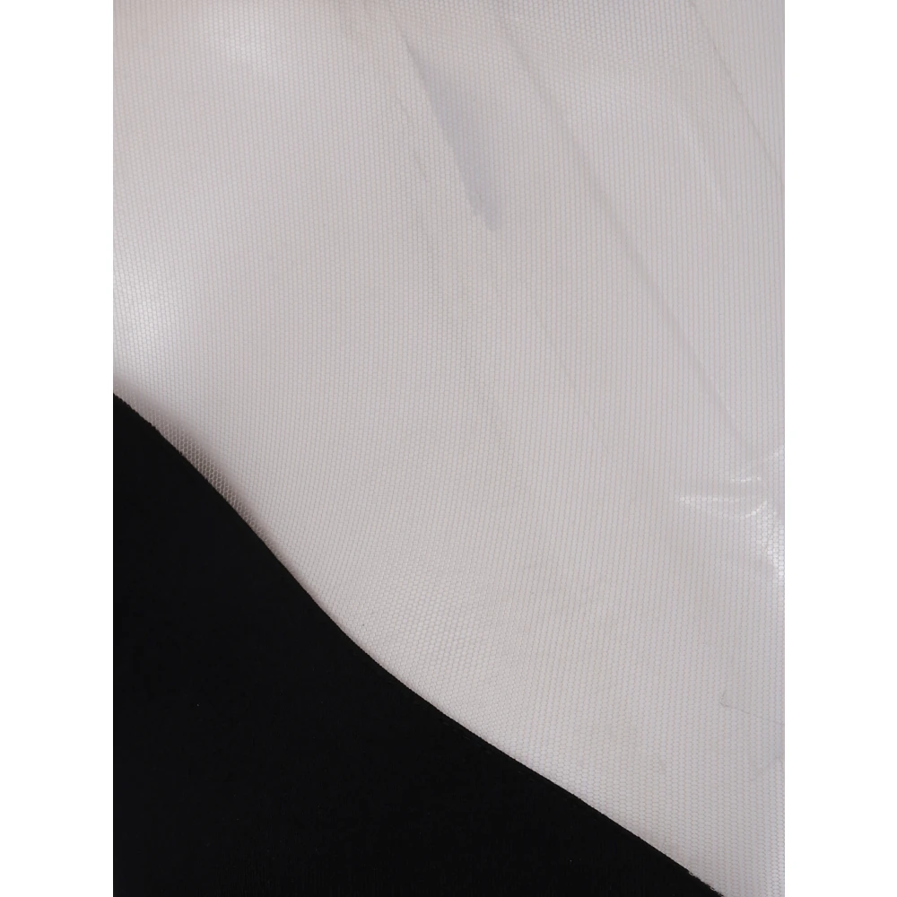 Mugler Elegante Midi Jurk met Diepe Halslijn Black Dames