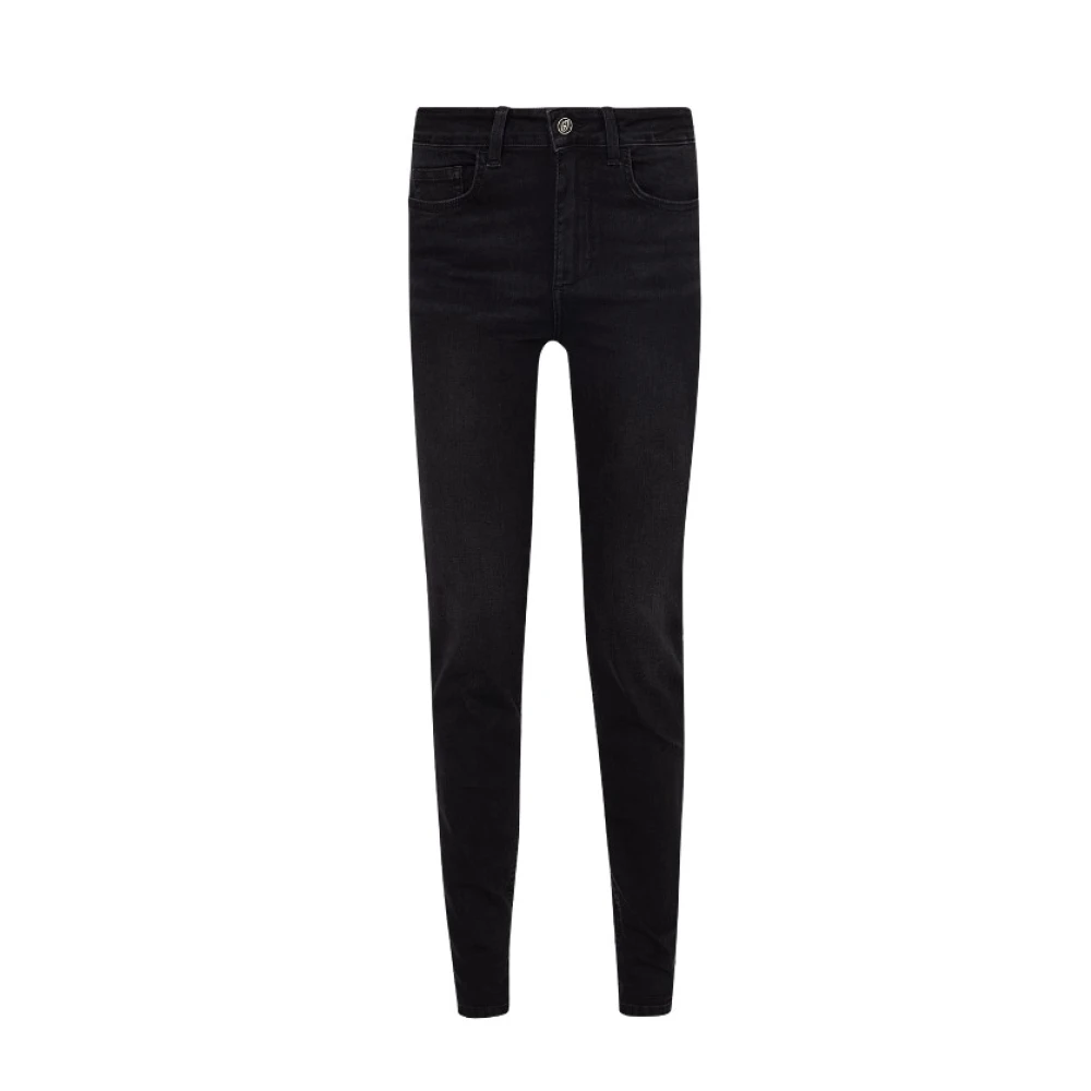 Liu Jo Blauwe Denim Zwarte Jeans Black Dames