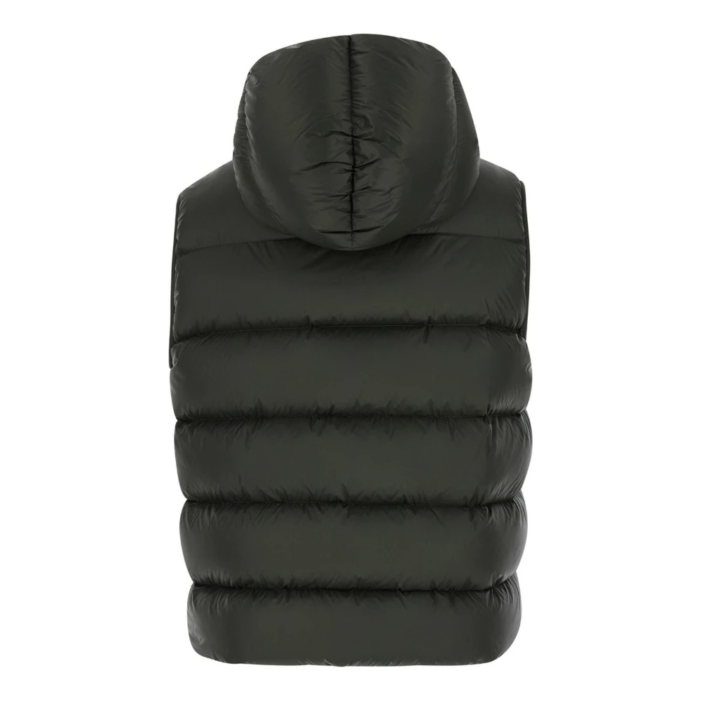 Rick Owens Groene Gewatteerde Vest Reliëf Ontwerp Green Heren