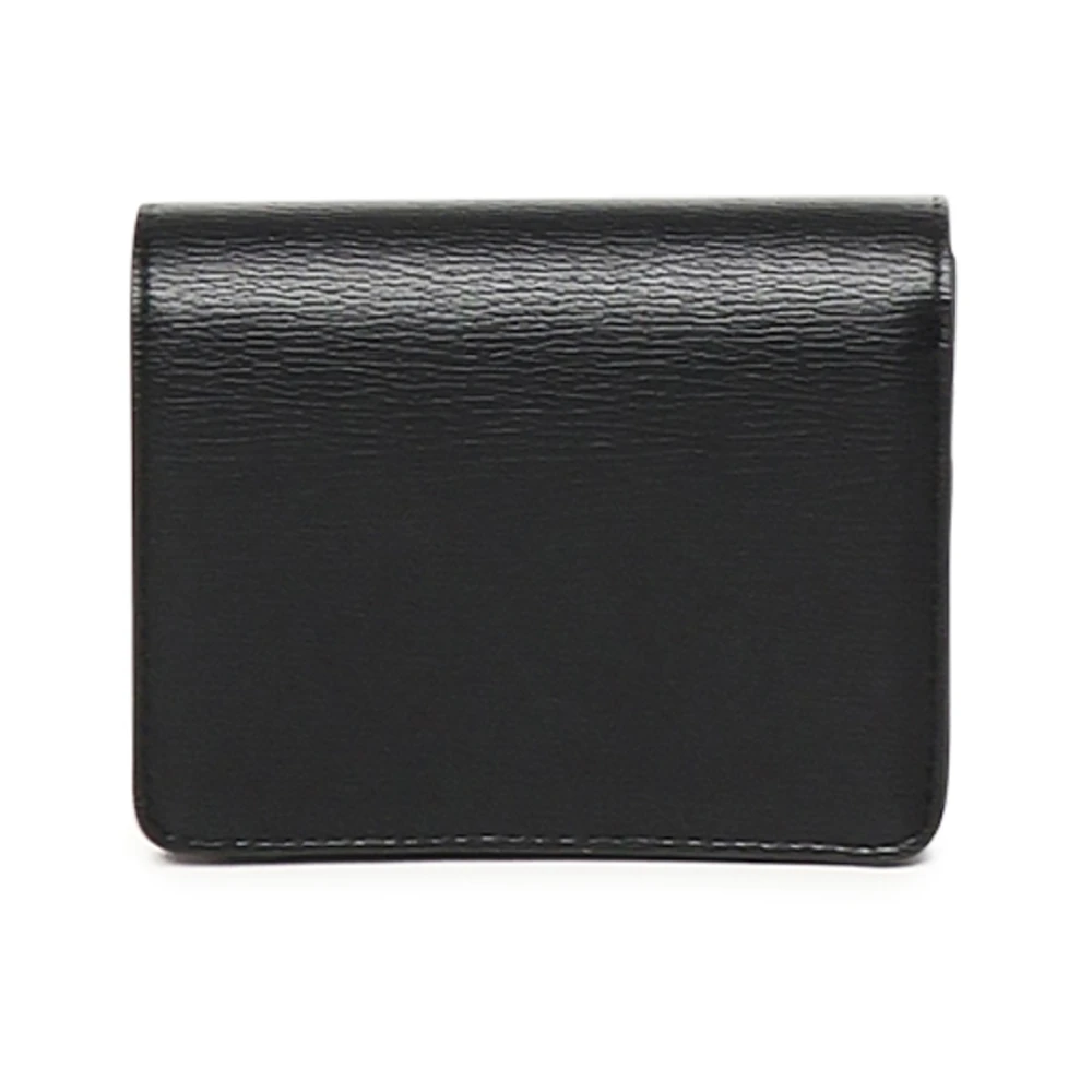 Love Moschino Zwarte Portemonnee met Gouden Logo Black Dames