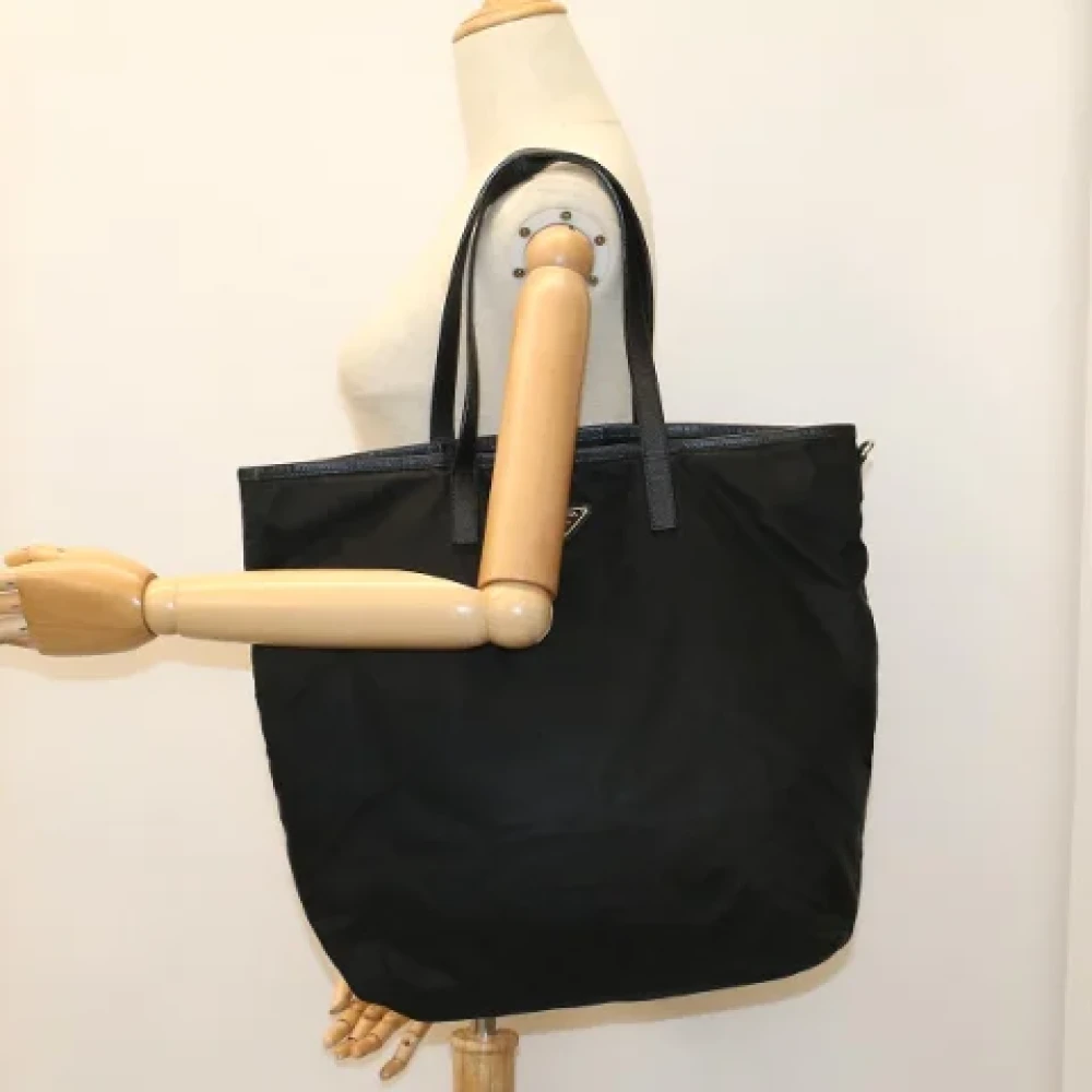 Prada Vintage Pre-owned Fabric totes Black Dames