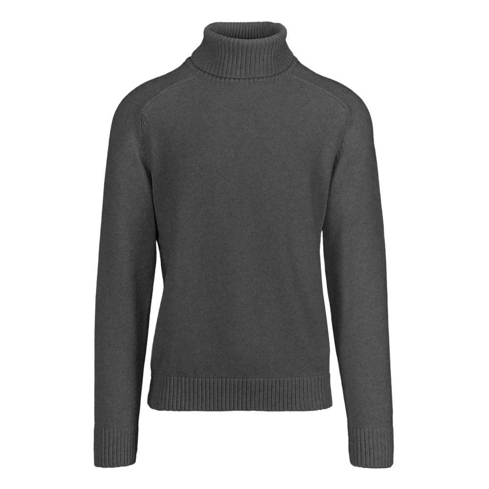 Bomboogie Uomo Grigio - Maglione A Maglia Liscia Con Collo Alto - Knitwear - M