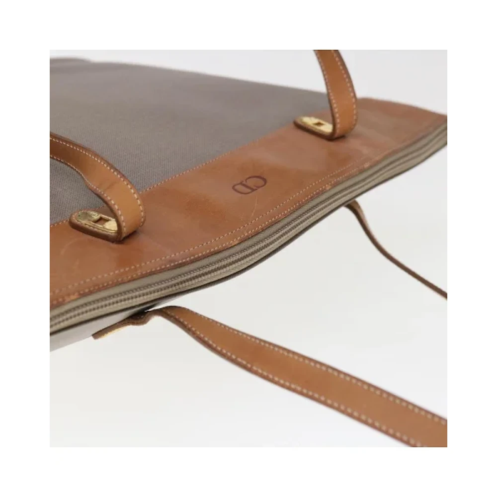 Dior Vintage Pre-owned Leather dior-bags Gray Dames