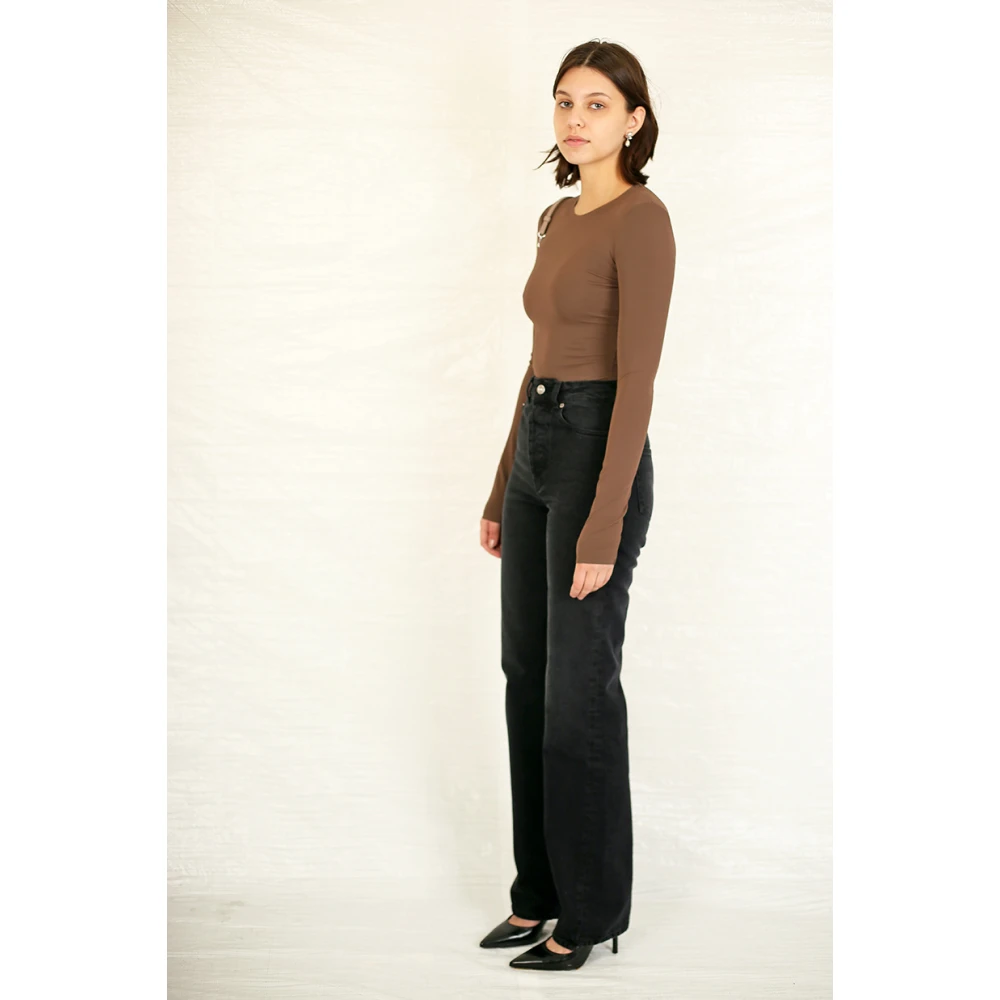 Maison Margiela Tobacco Longsleeve Bodysuit Brown Dames