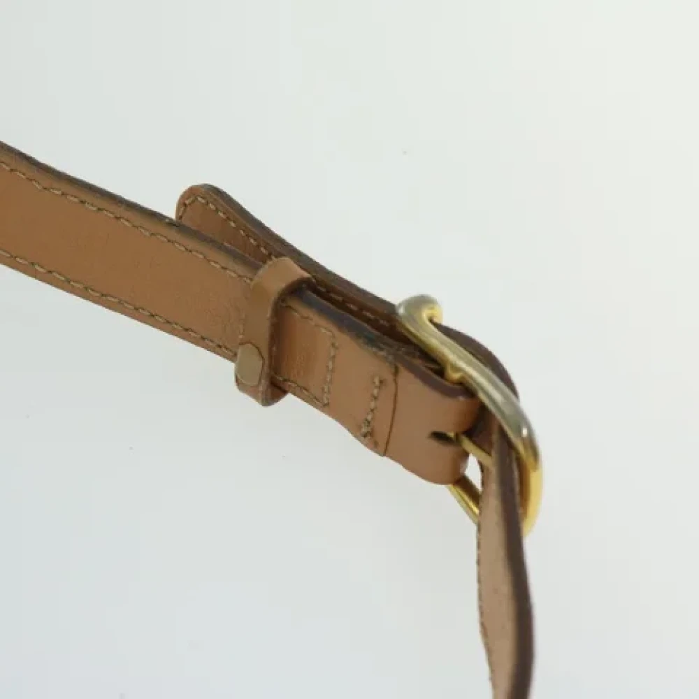 Celine Vintage Pre-owned Canvas shoulder-bags Beige Dames