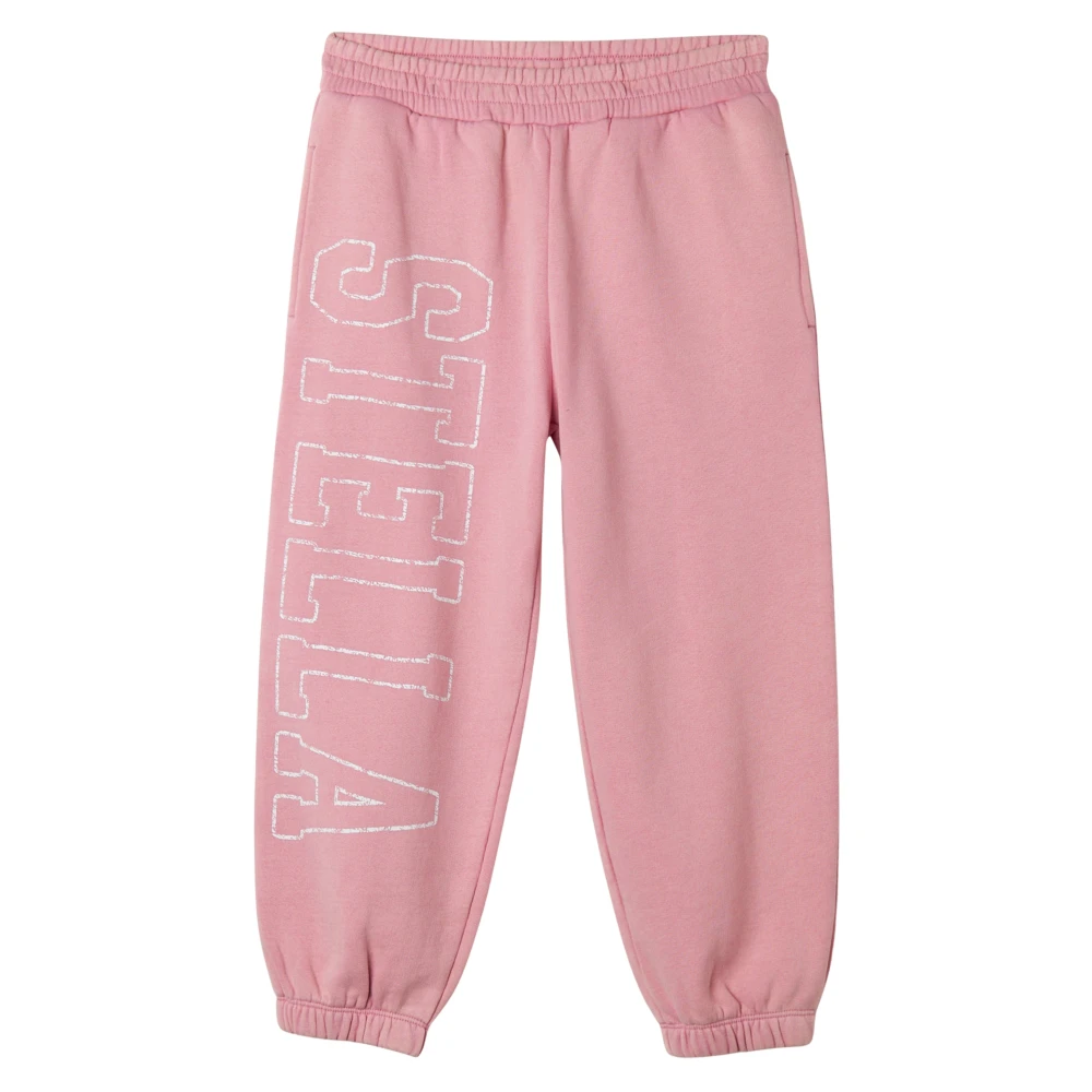 Stella Mccartney Women's Pink Logo Joggers
