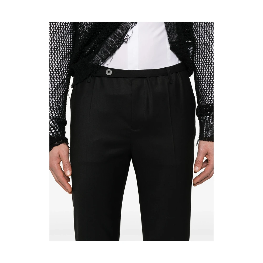 Magliano Zwarte Broek met Riem en Zakken Black Heren