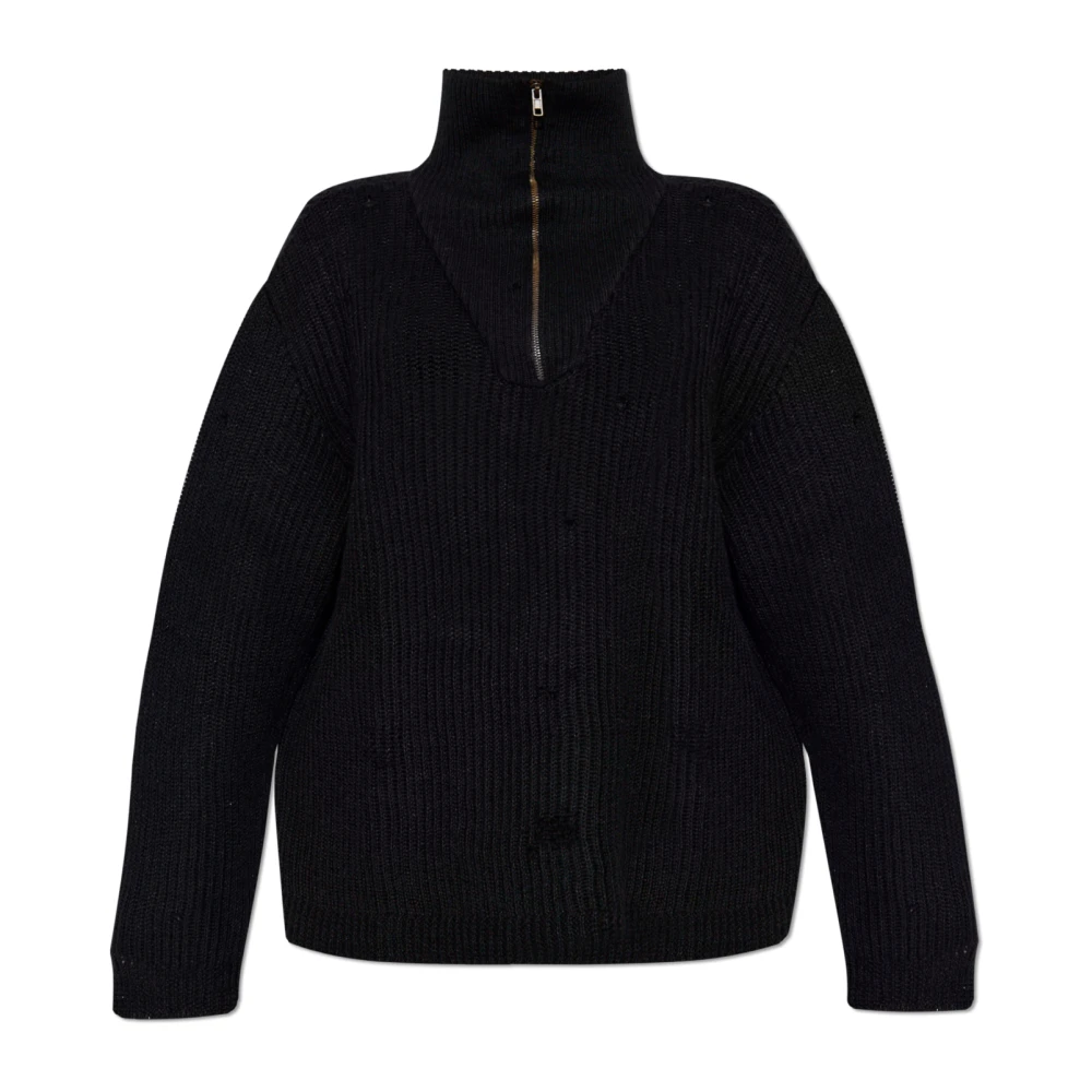 Maison Margiela Trui met vintage-effect Black Dames