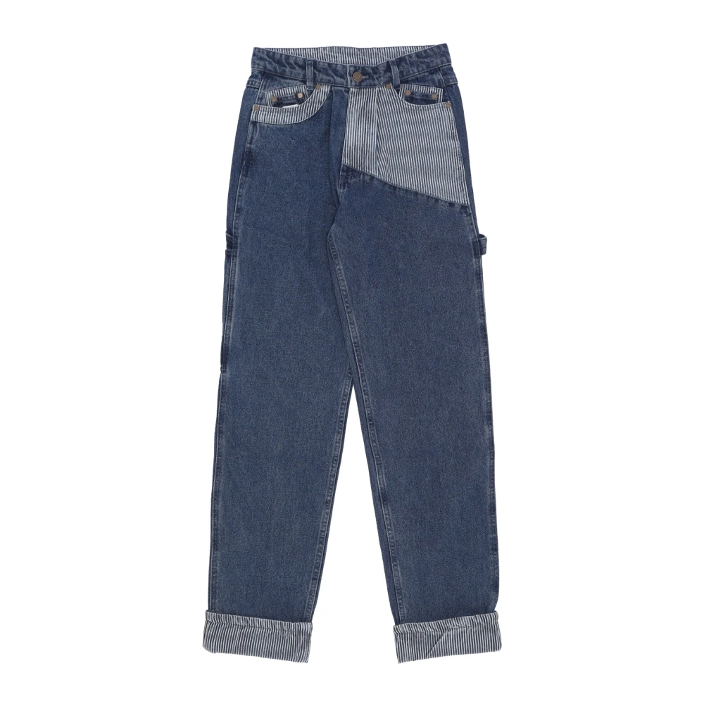 Karl Kani Baggy Denim Werkbroek Blauw Wit Blue Heren