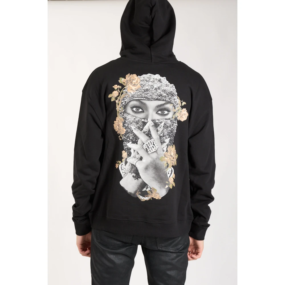 IH NOM UH NIT Rozen en parel hoodie Black Heren
