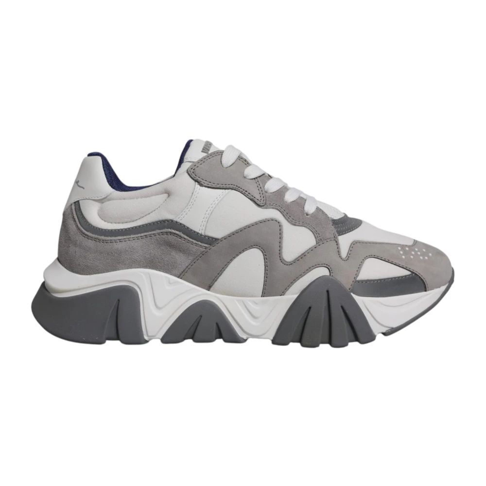 Versace Grå Chunky Låga Sneakers Gray, Herr