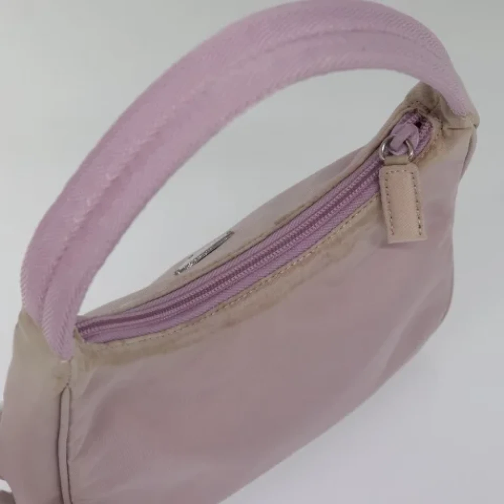 Prada Vintage Pre-owned Nylon handbags Pink Dames