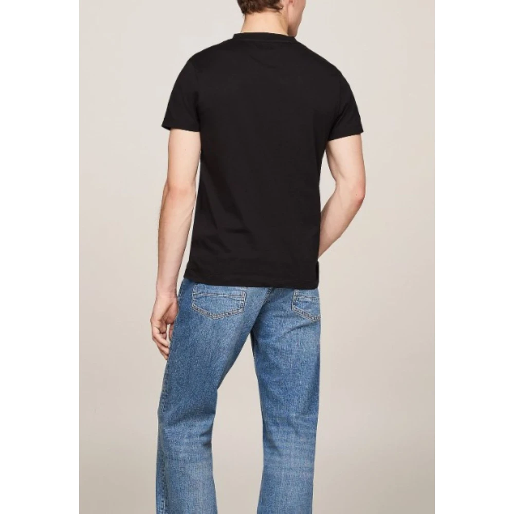 Tommy Hilfiger Heren RWB Arch Grafisch T-shirt Black Heren