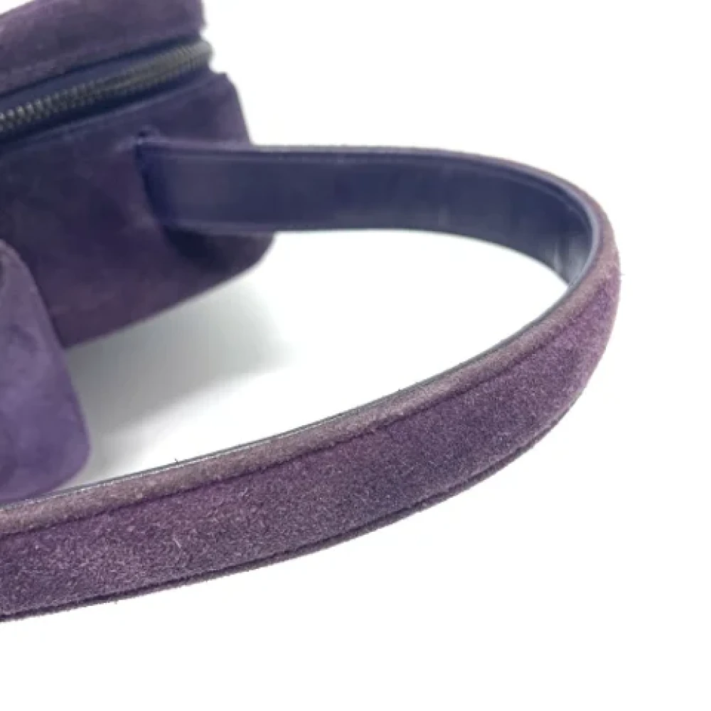 Chanel Vintage Pre-owned Leather chanel-bags Purple Dames