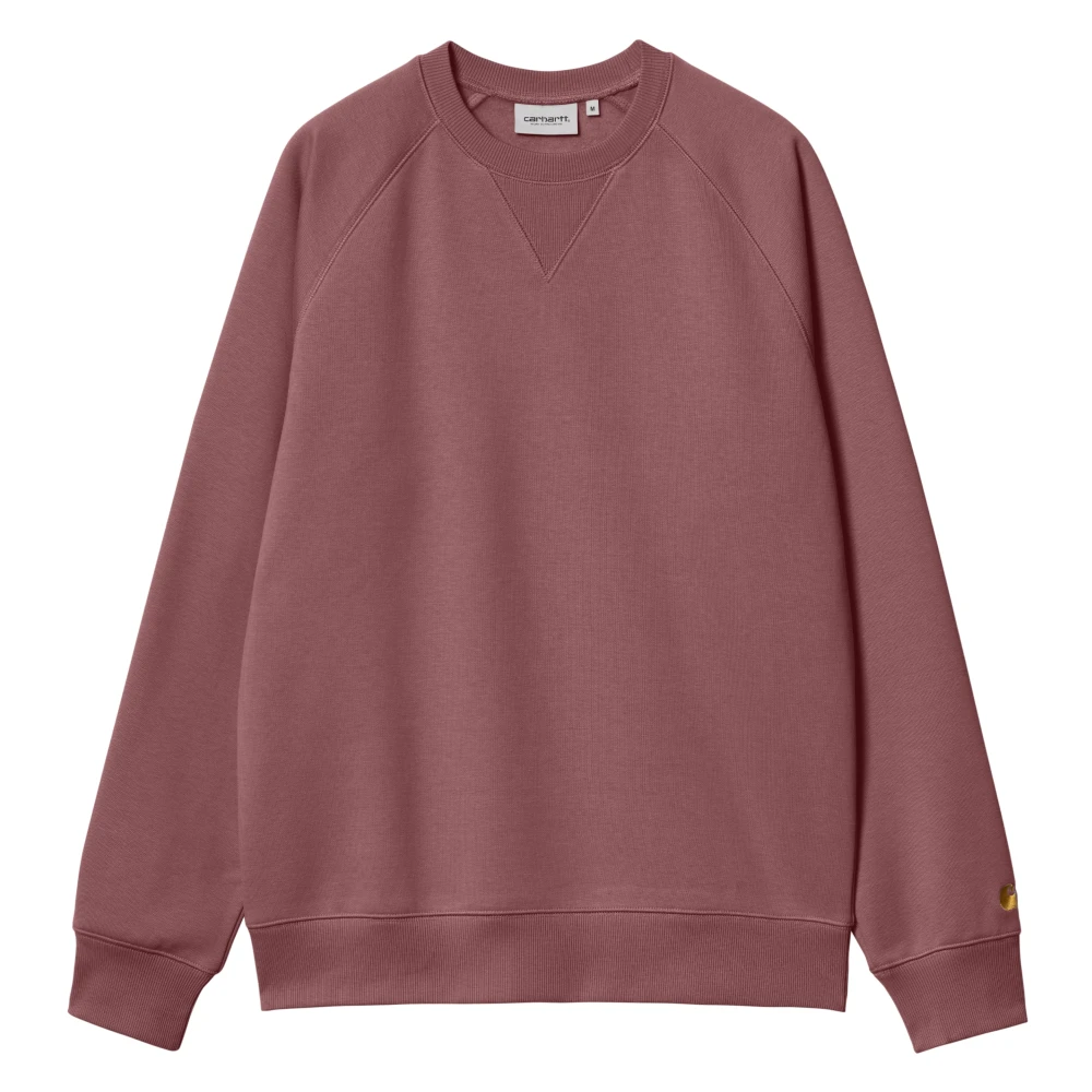 Carhartt WIP Crew-neck Katoenen Sweatshirt Pink Heren