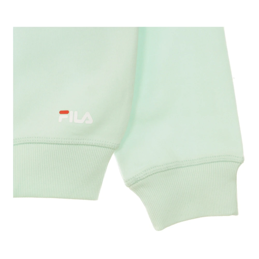 Fila Dusty Aqua Kangaroo Hoodie Lange Mouw Blue Heren