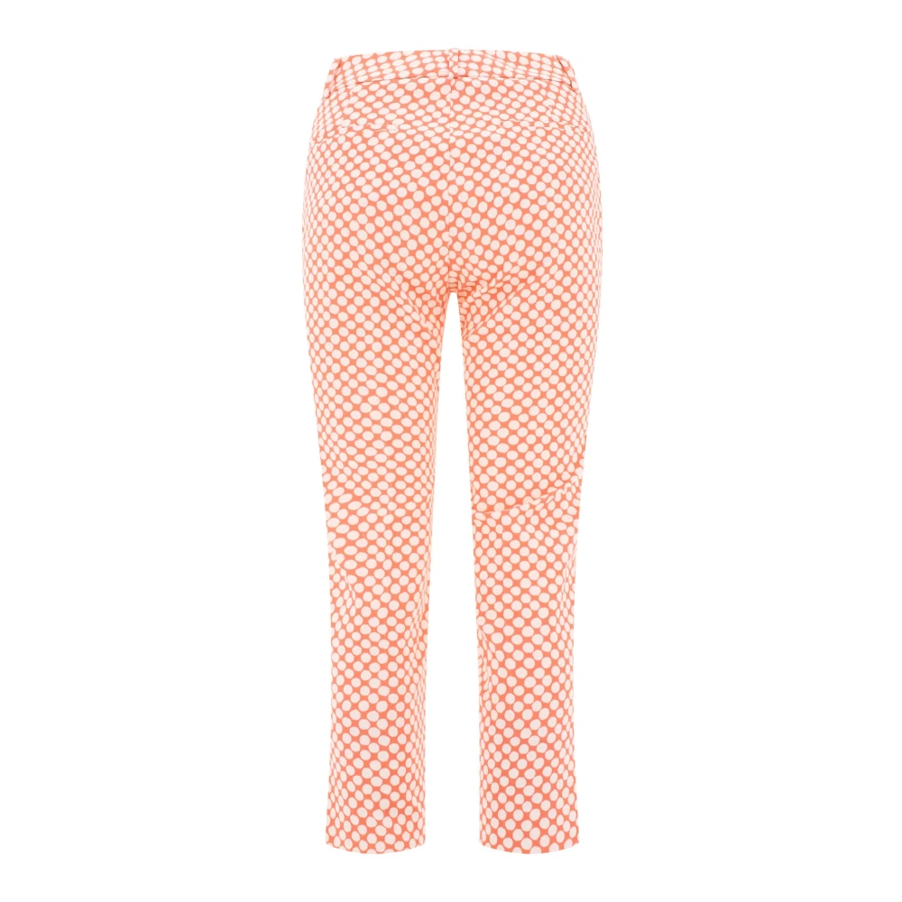 PESERICO Cropped Trousers Pink Dames