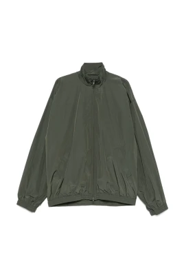 Khaki Jacka med dragkedja fram och fickor