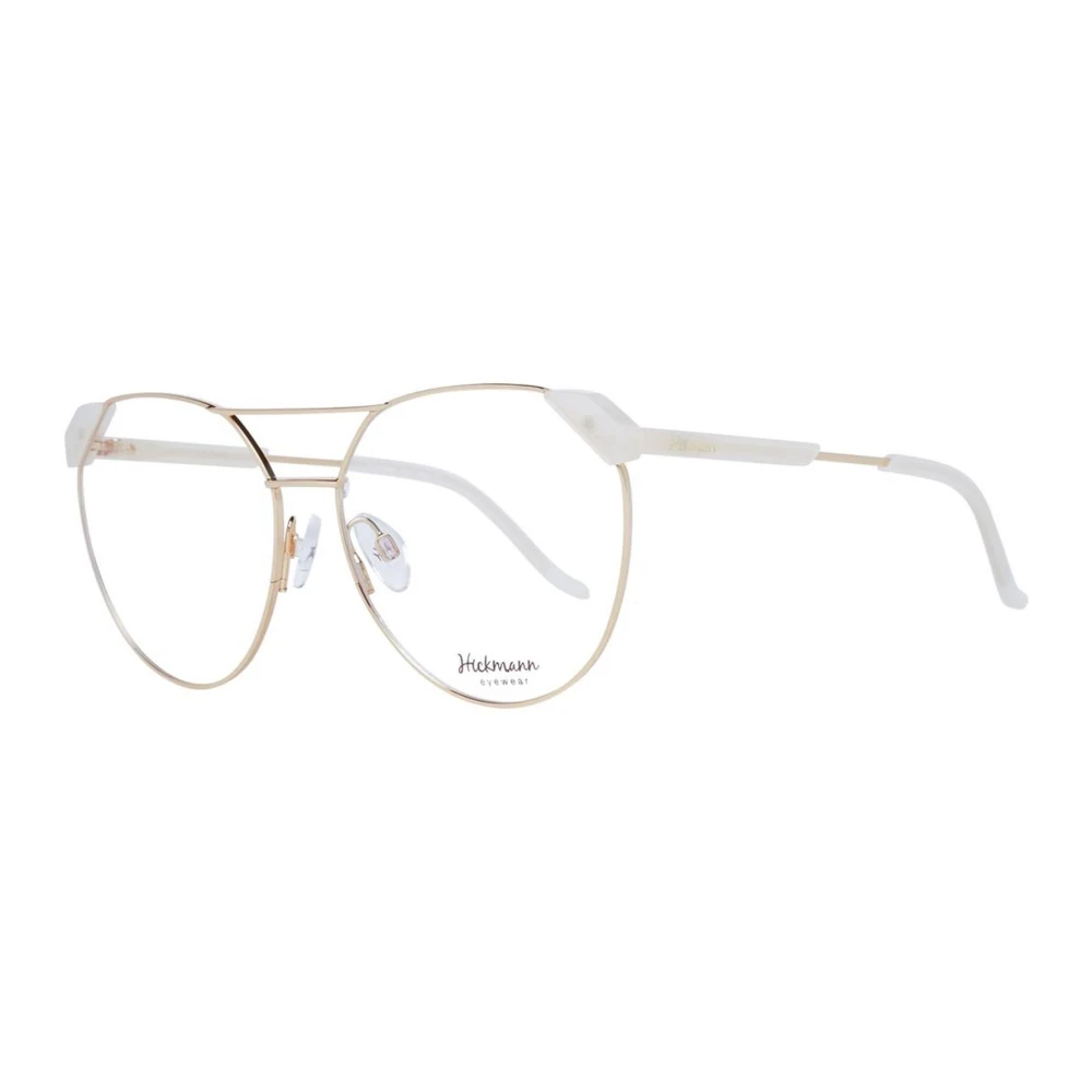 Ana Hickmann Gouden Aviator Metalen Optische Frames Yellow Dames