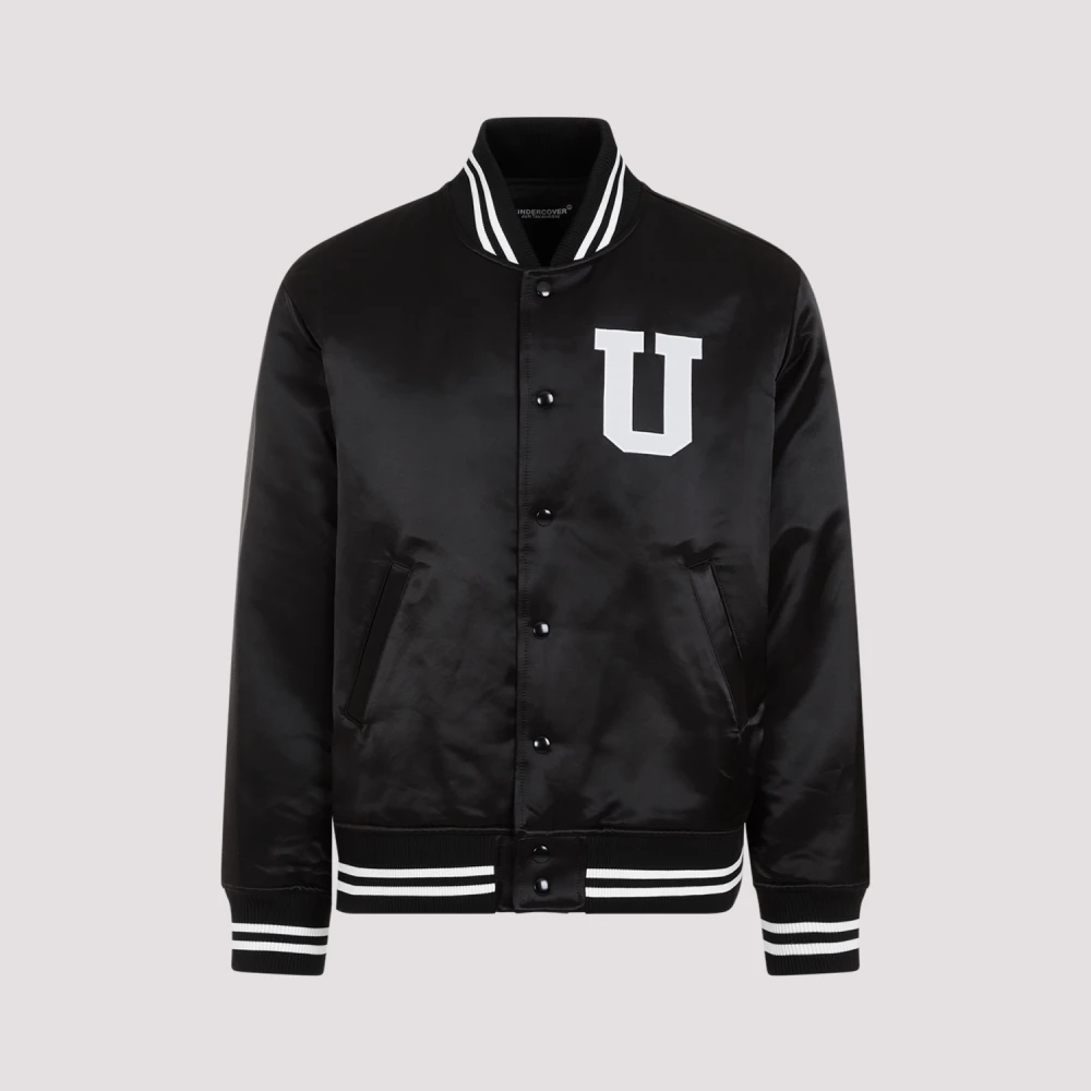 Undercover Zwarte Katoenen Bomberjack Aw23 Black Heren