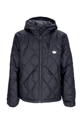 Svart Dun Quilt Puff Jacka