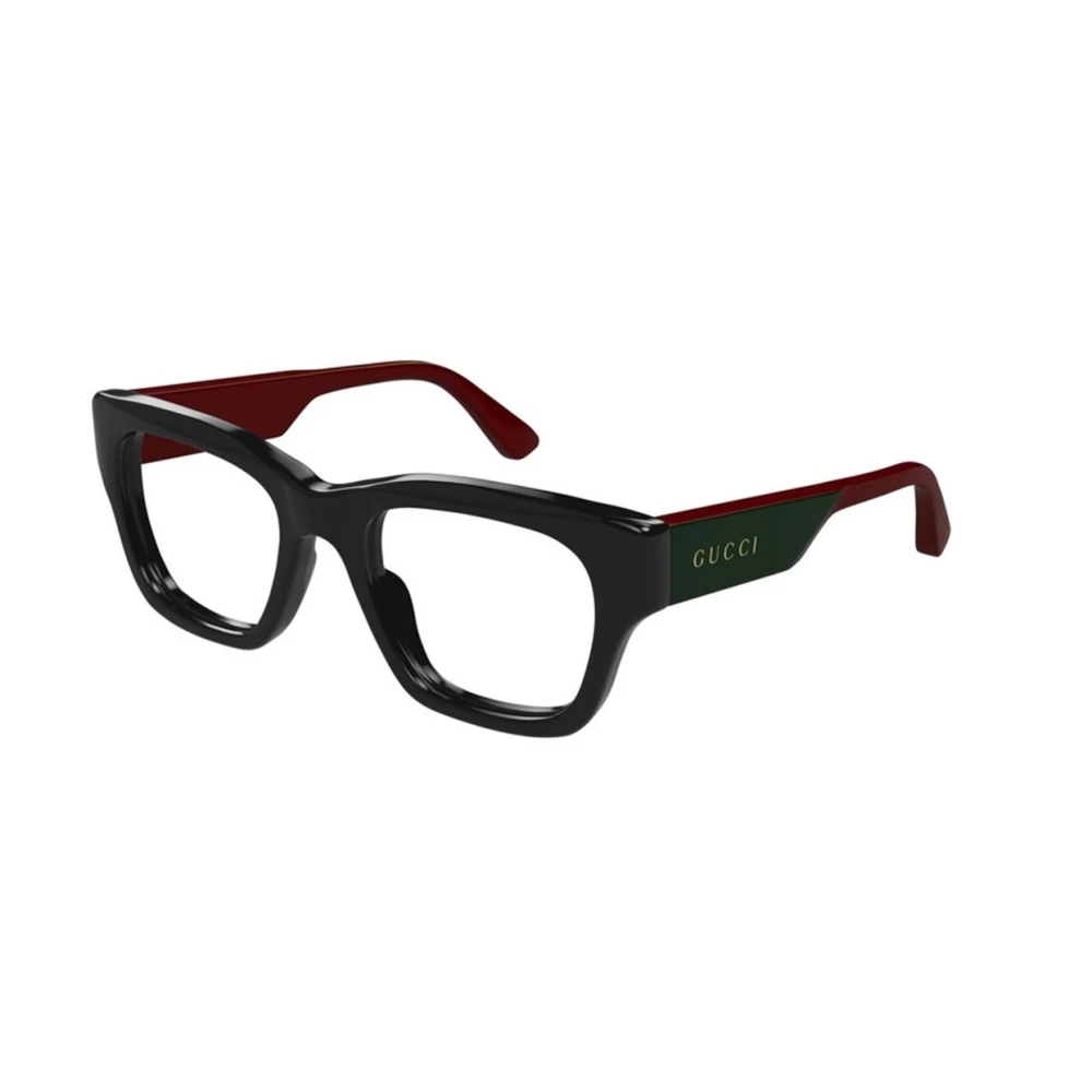 Gucci Men's Black Glasses, 52 Mm, Square Optical Frame