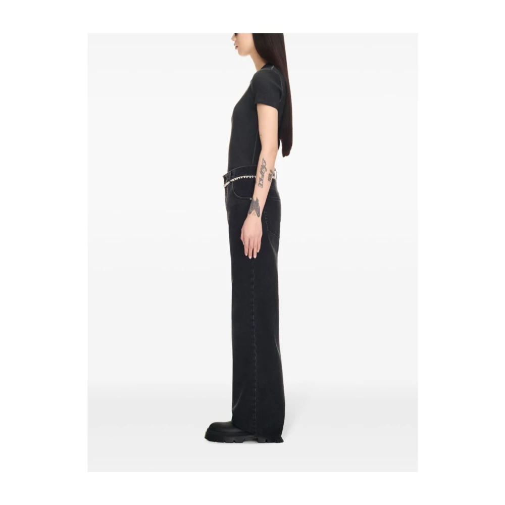 Off White Grijze T-shirts en Polos met Logo Gray Dames