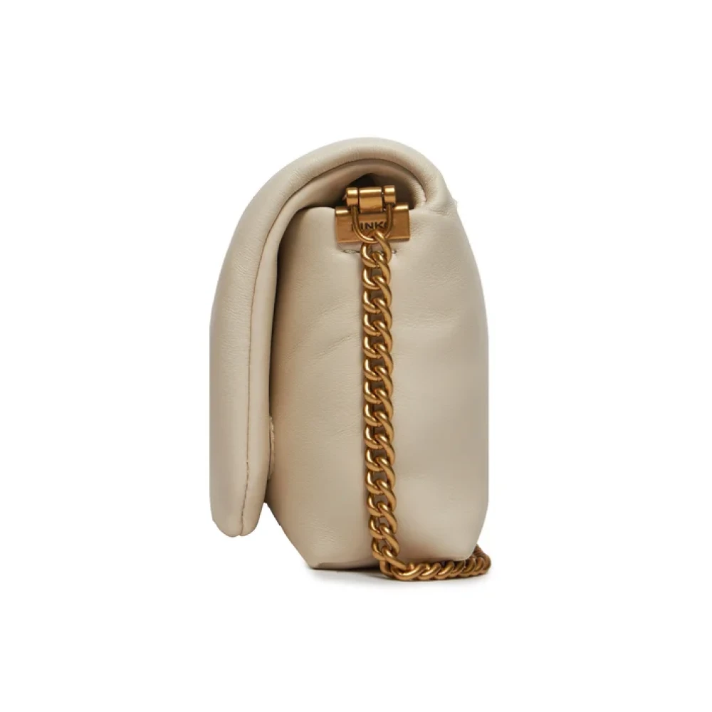 pinko Love Birds Click Tas Wit White Dames