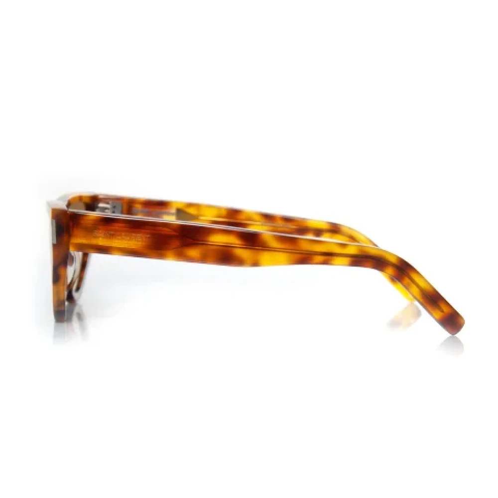 Yves Saint Laurent Vintage Pre-owned Fabric sunglasses Brown Dames