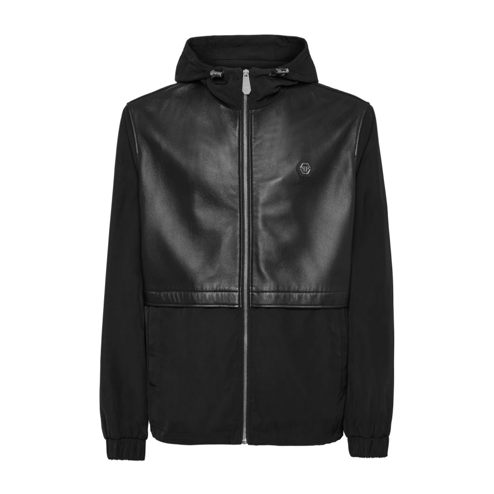 Philipp Plein Zwarte Hoodie Jas LS Black Heren