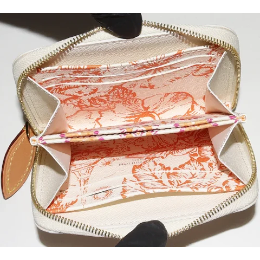 Louis Vuitton Vintage Pre-owned Canvas wallets Orange Dames