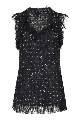 haut-noir-sans-manches-a-franges-col-en-v