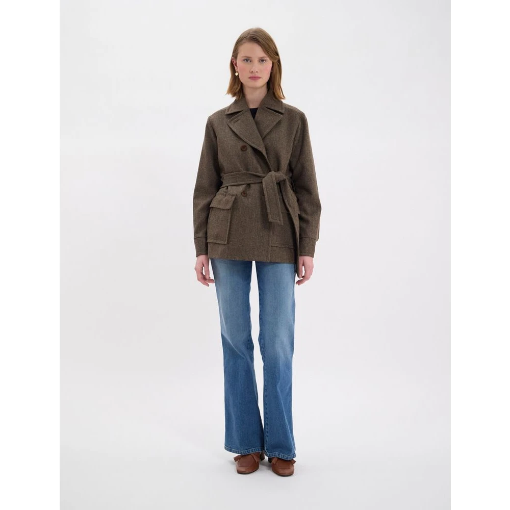 Ines De La Fressange Paris Romaric Coat Brown Dames