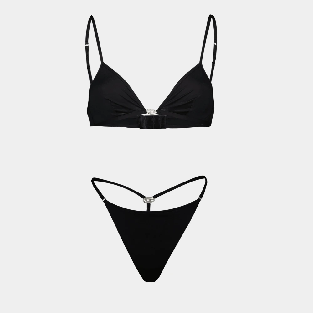 Diesel Louna-DNM Zwarte Beha Lente-Zomer 2025 Black Dames