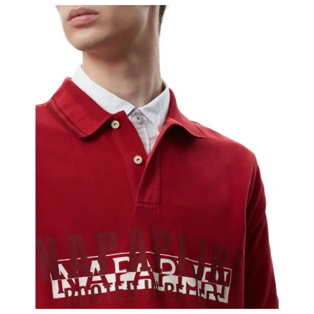 Napapijri Heren Polo Shirt Red Heren