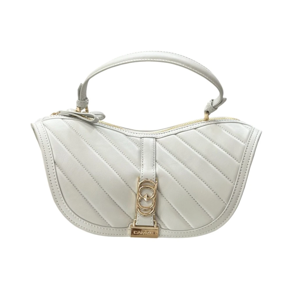 La Carrie Stijlvolle Leren Tas White Dames