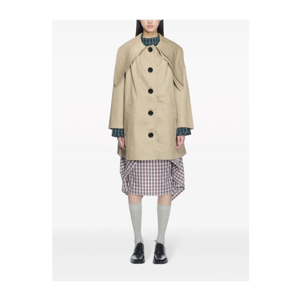 Meryll Rogge Beige Oversized Trenchcoat Beige Dames