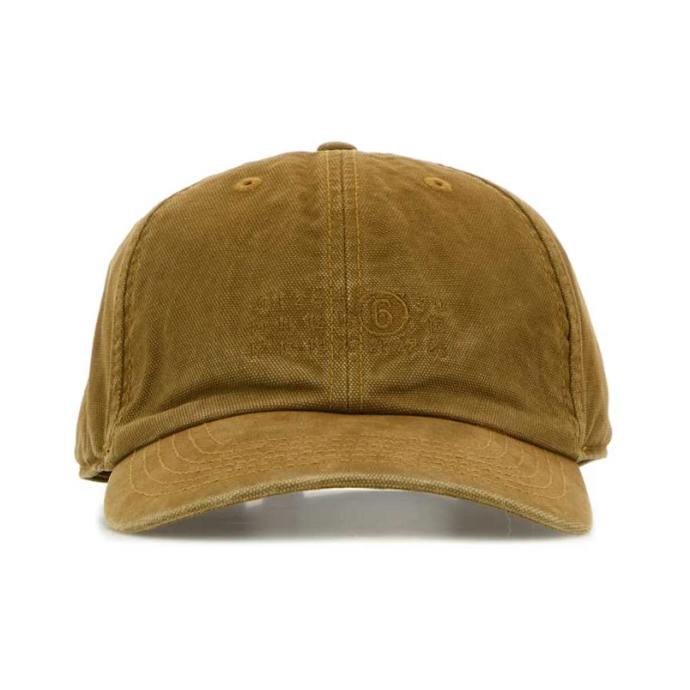 MM6 Maison Margiela Canvas Baseballpet in Kameel Brown Heren
