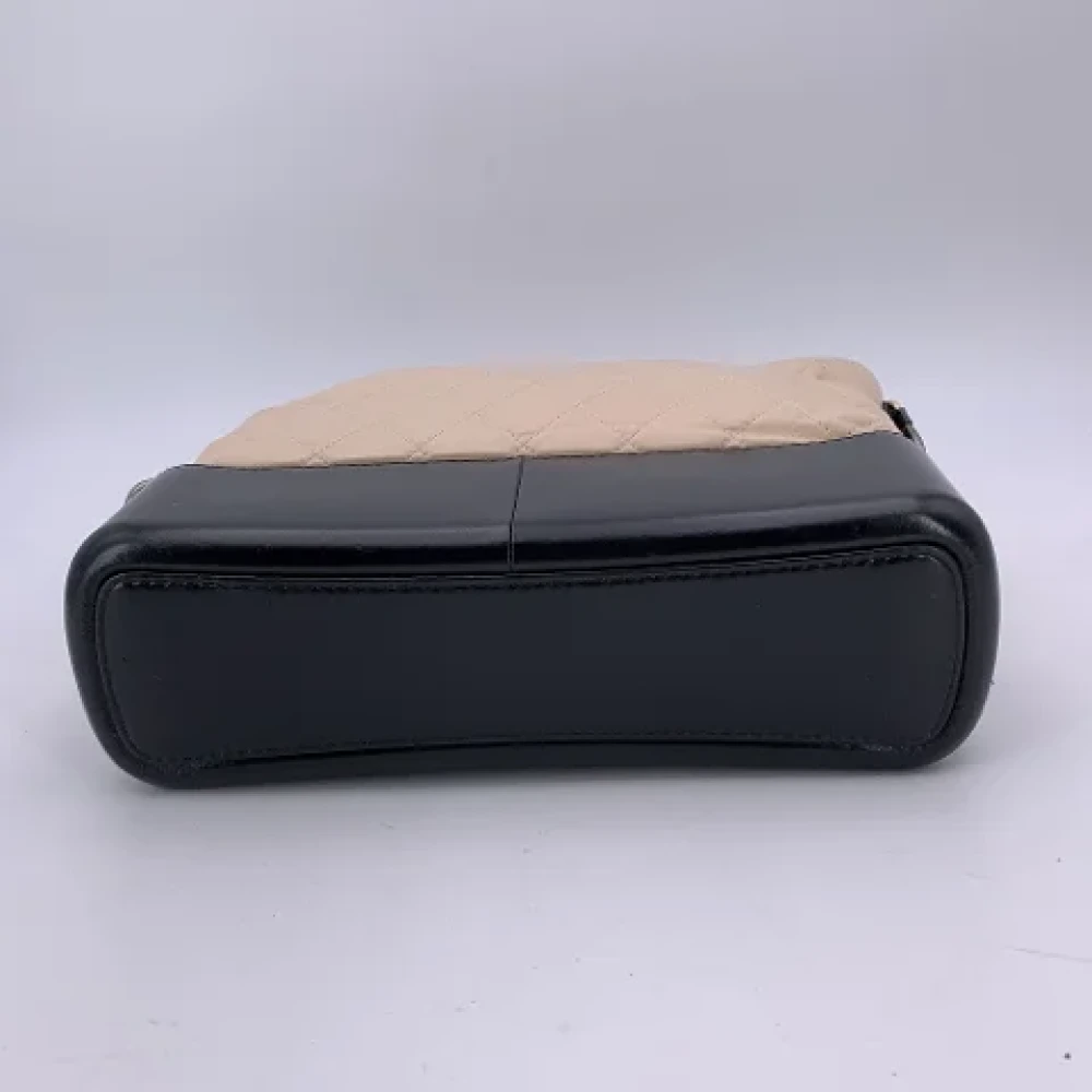 Chanel Vintage Pre-owned Leather chanel-bags Beige Dames