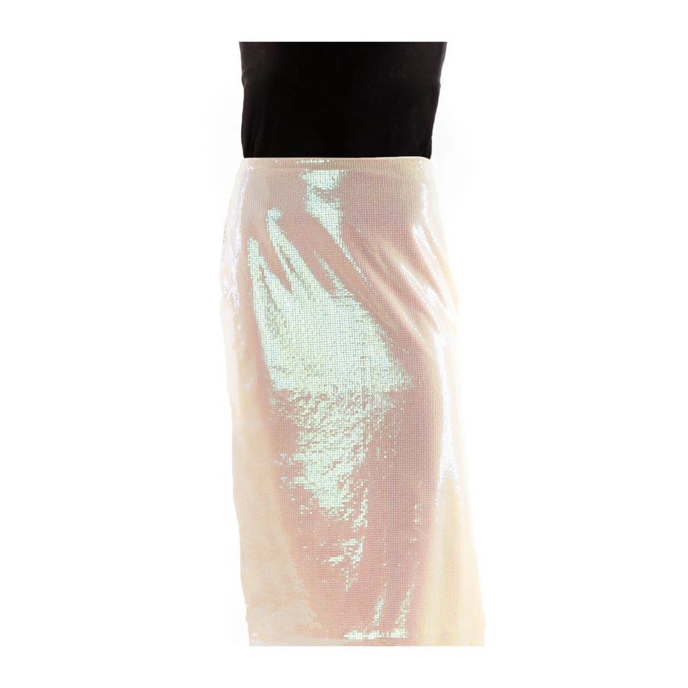Envii Midi Skirts Pink Dames