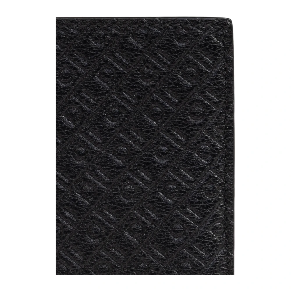 Salvatore Ferragamo Leren portemonnee Black Heren