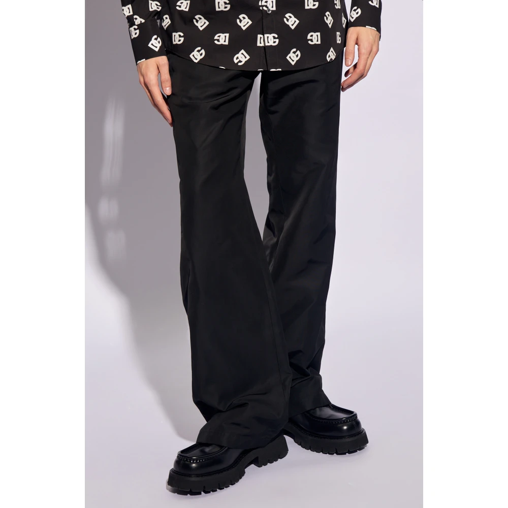 Dolce & Gabbana Broek met rechte pijpen Black Heren