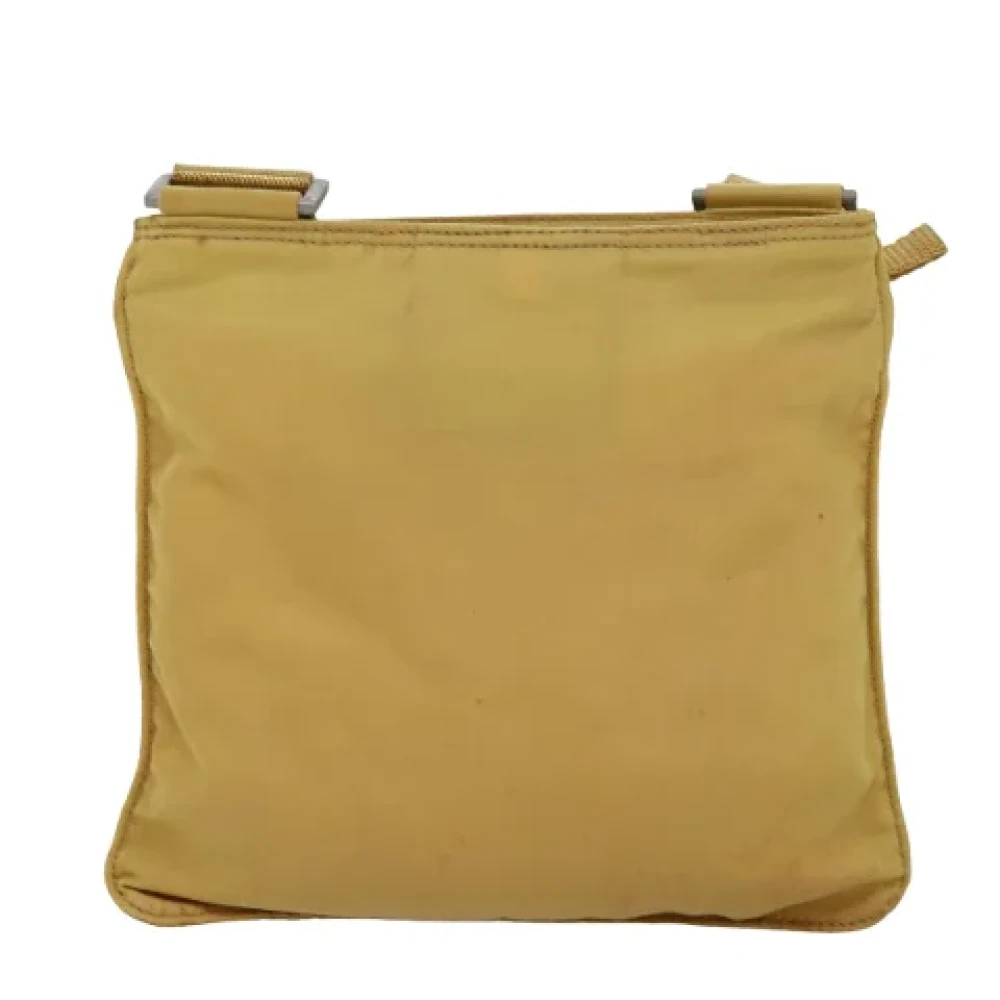 Prada Vintage Pre-owned Nylon prada-bags Yellow Dames