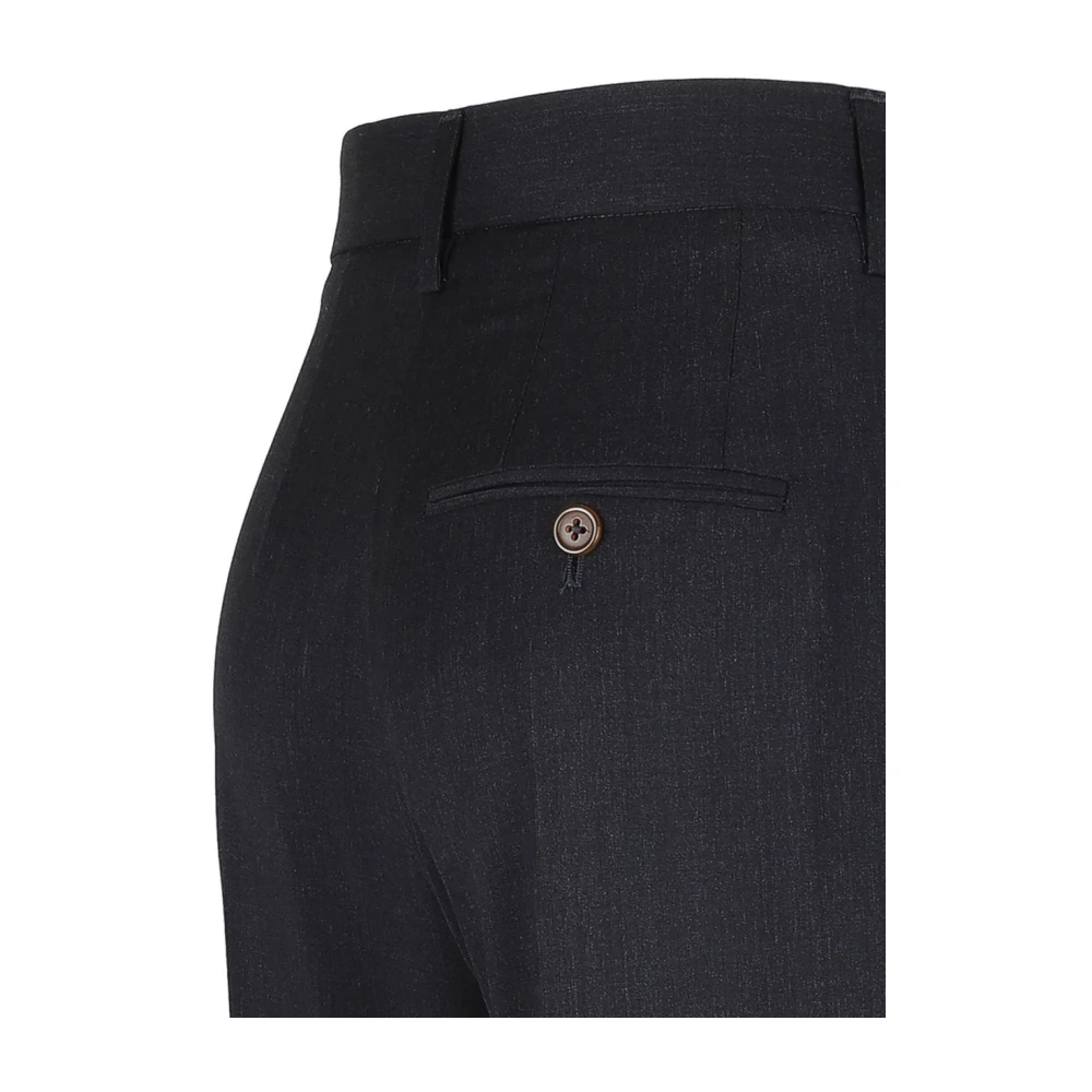 Vivienne Westwood Antracietgrijze Plooien Detail Broek Black Dames